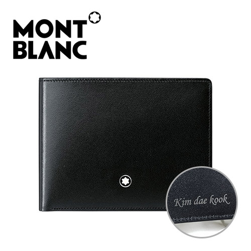 [MONTBLANC]몽블랑 반지갑 마이스터스튁 6CC 블랙