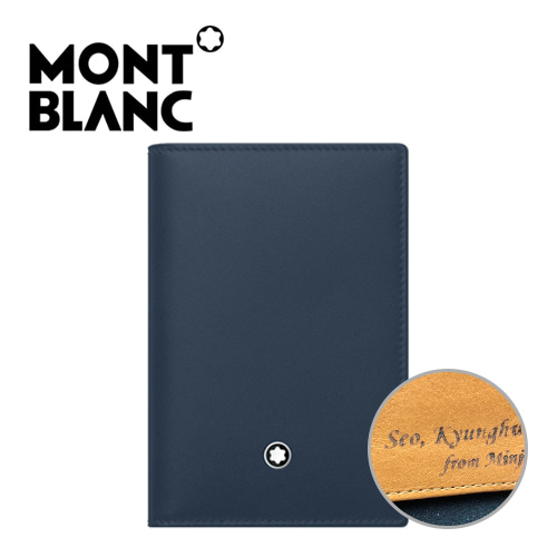 [MONTBLANC] 몽블랑 카드지갑 마이스터스튁 네이비-탠